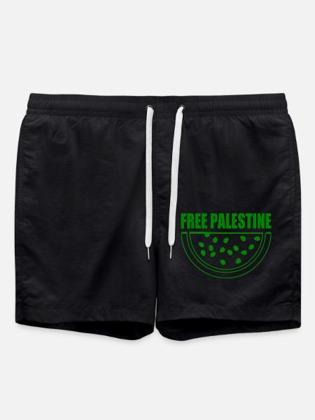 Free palestine melon pastèque - Short de bain - noir