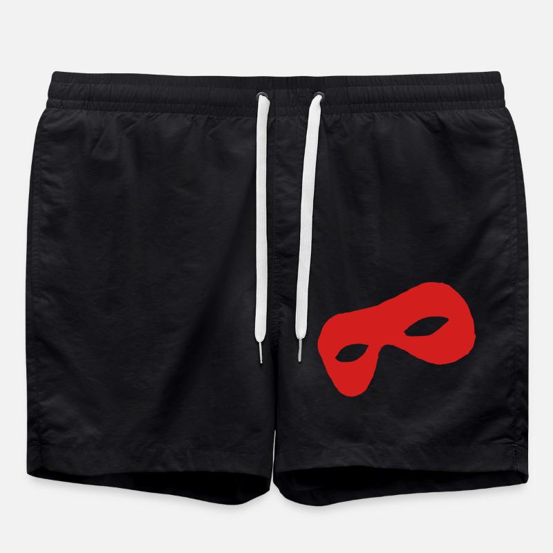 Red Mask: Focus on Mysticism - Swim Trunks - black
