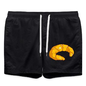 Kipferl Petit-déjeuner Skipferl Zuckergoscherl Croissants - Short de bain - noir - Devant - AI Model Male 185 light (185cm)