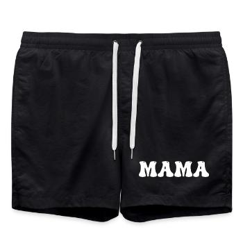 Mama - Beste Mama - Badeshorts - Schwarz - Vorne - AI Model Male 185 light (185cm)