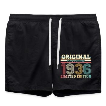88e anniversaire Original octobre 1936 Volume 36 - Short de bain - noir - Devant - AI Model Male 185 light (185cm)