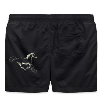 CHEVAL AU GALOP Louis RUNEMBERG © Adagp - Short de bain - noir - Dos