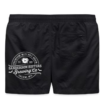 Halloween Geschenk Hexen brauen Hexe HokusPokus Pokus - Badeshorts - Schwarz - Hinten