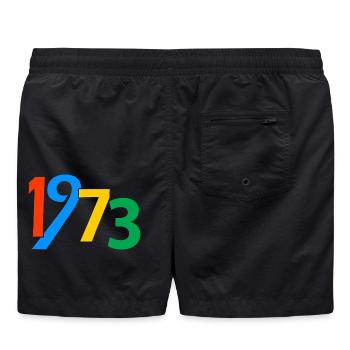 50e anniversaire 1973 50 ans Cadeaux pour hommes Femmes - Short de bain - noir - Dos
