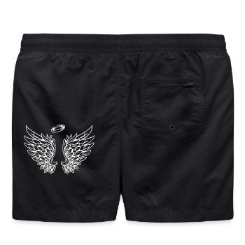 Wings Flügel Engelchen Engelsflügel - Badeshorts - Schwarz - Hinten