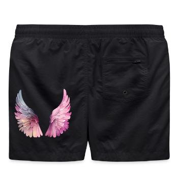 Ailes aquarelle pastel pour femme - Short de bain - noir - Dos