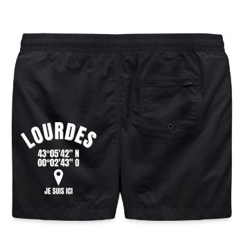 Lourdes, 65286, Sanctuaire Notre-Dame - Short de bain - noir - Dos
