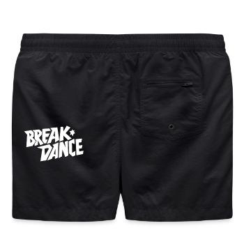 Style de danse Breakdance Lettrage - Short de bain - noir - Dos