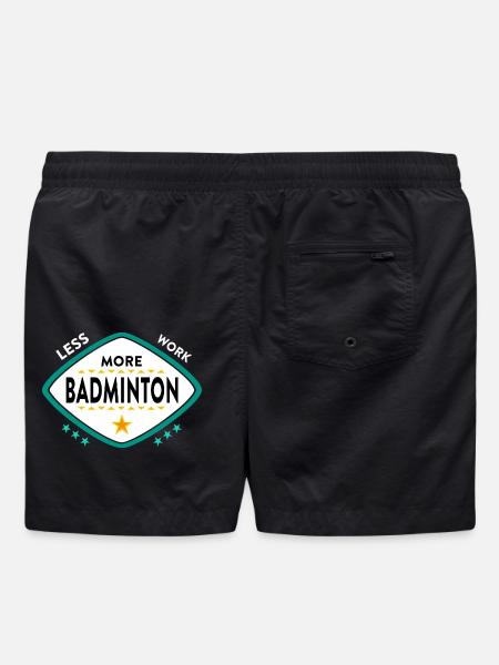 Badminton Federball Sport - Badeshorts - Schwarz