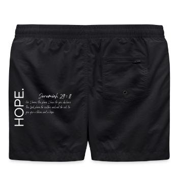 L’espoir - Jérémie 29:11 Conception chrétienne - Short de bain - noir - Dos