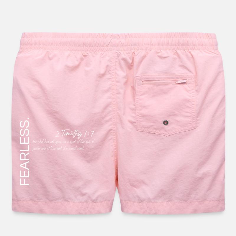 Sans peur - 2 Timothée 1:7 Conception chrétienne Short de bain