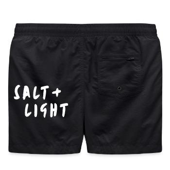 Sel + lumière - Short de bain - noir - Dos - AI Model Male 185 light (185cm)