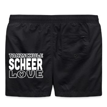 SCHEER Love 2026 - white - Badeshorts - Schwarz - Hinten