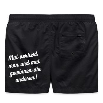 HN Mal verliert man, mal gewinnt die anderen - Badeshorts - Schwarz - Hinten