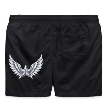 Engelsflügel Stern - Badeshorts - Schwarz - Hinten