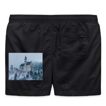 Schloss - Badeshorts - Schwarz - Hinten