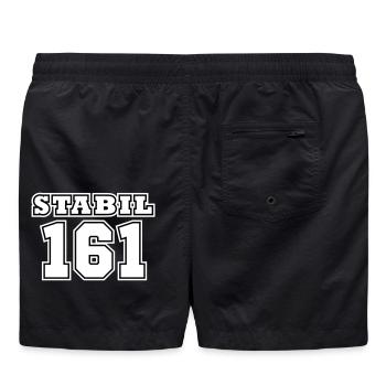 STABIL 161 - FOOTBALL - Badeshorts - Schwarz - Hinten