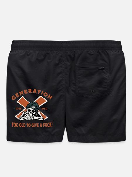 Generation X - Vintage Design - Badeshorts - Schwarz