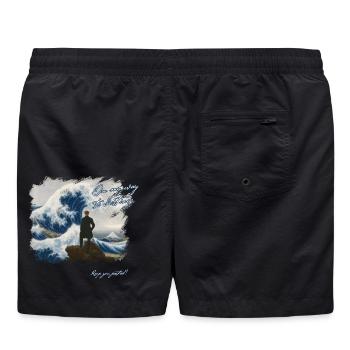 On my way to destiny  - Badeshorts - Schwarz - Hinten