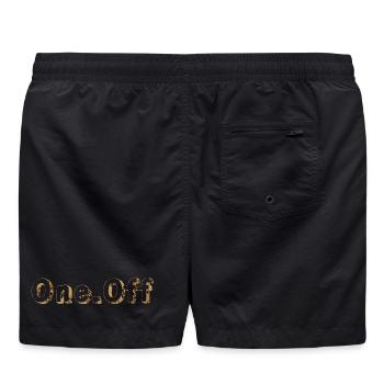 One.Off Design B.B. - Badeshorts - Schwarz - Hinten - AI Model Male 185 light (185cm)