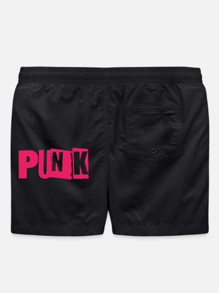 Bug punk Néon - Short de bain - noir
