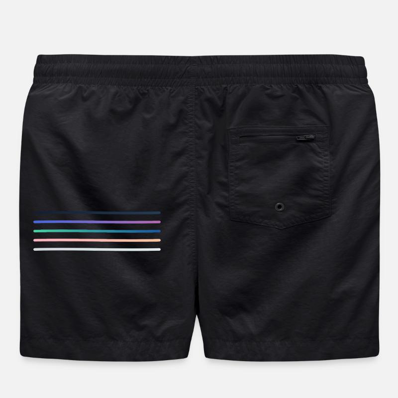 Vibrant stripe palette Swim Trunks