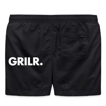 GRILR Griller BBQ Drôle Fête des pères Cadeau Barbecue - Short de bain - noir - Dos