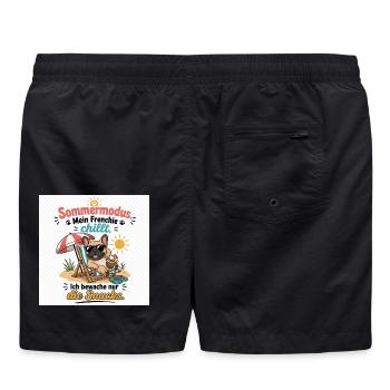 Sommermodus Frenchie Snacks - Badeshorts - Schwarz - Hinten