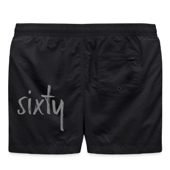 60 soixantième cadeau d'anniversaire numéro soixante - Short de bain - noir - Dos