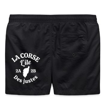 Corse, île de beauté, j'aime la Corse - Short de bain - noir - Dos