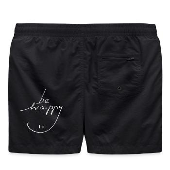 être heureux sourire - Short de bain - noir - Dos