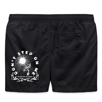 TRITT NICHT AUF MICH - Badeshorts - Schwarz - Hinten