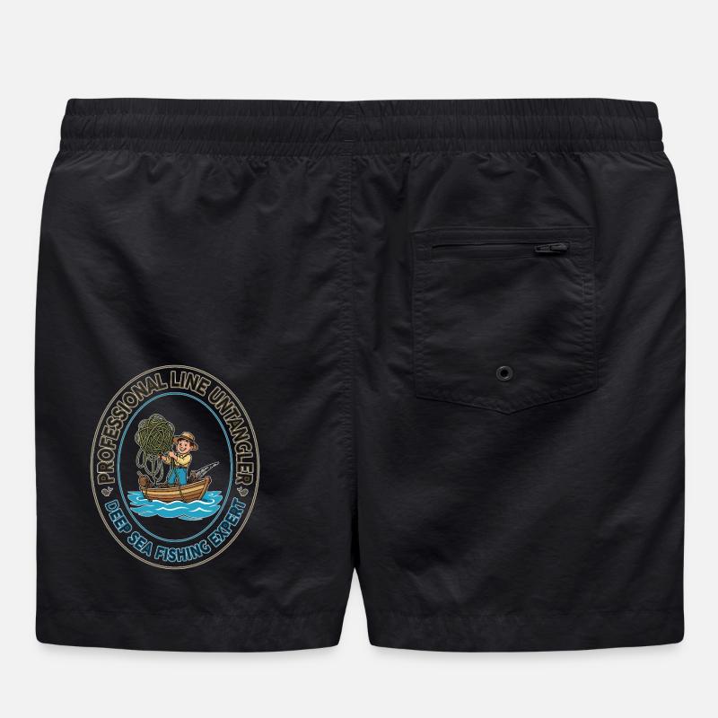 Deep Sea Line Unangler Patch - Swim Trunks - black