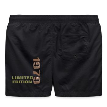 Jahrgang 1979 Limited Edition Geschenk - Badeshorts - Schwarz - Hinten