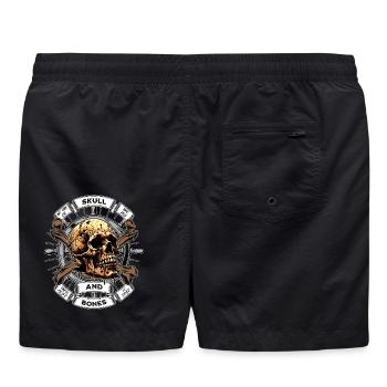 Crâne et os Pirate - Short de bain - noir - Dos