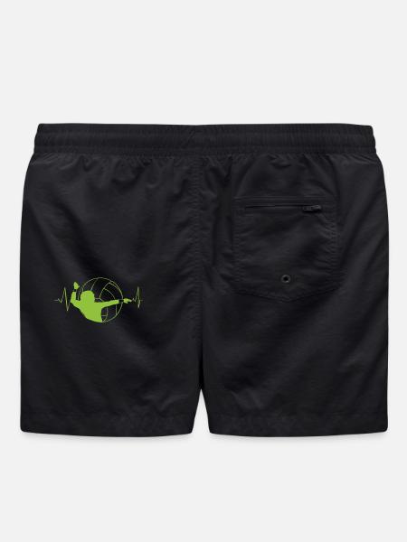 Volleyball Heartbeat - Swim Trunks - black