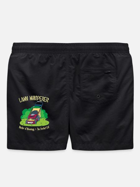 Gärtner Garten Rasenmäher Geschenk - Badeshorts - Schwarz