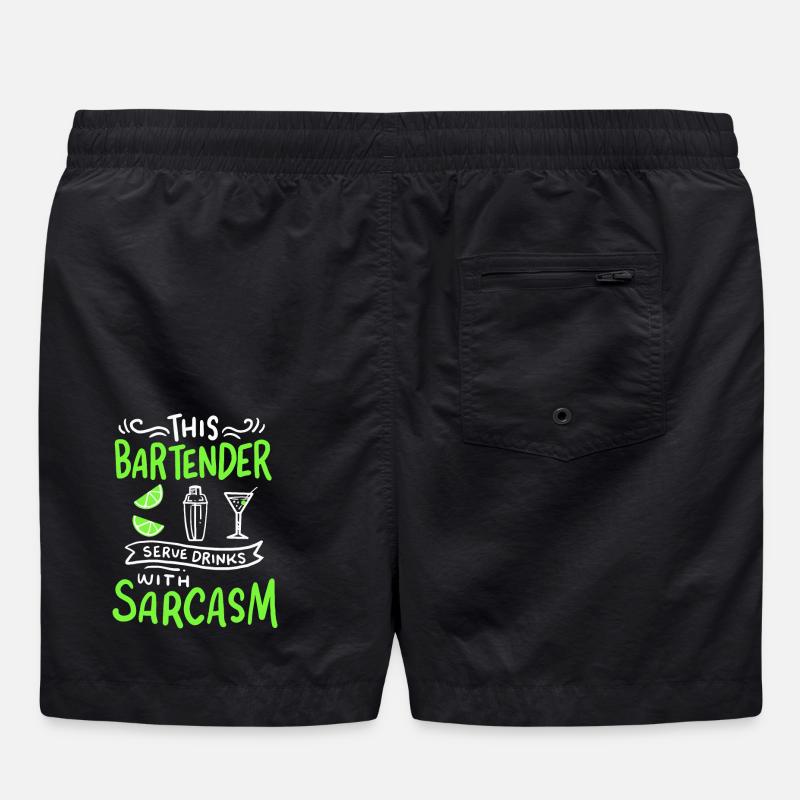 Bartender Funny Bartender Swim Trunks