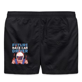 Rennwagen - Future Race Car Driver - Badeshorts - Schwarz - Hinten