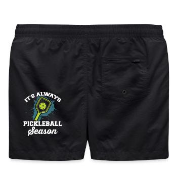 Pickleball - Badeshorts - Schwarz - Hinten