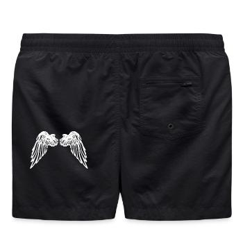 Engelsflügel - Badeshorts - Schwarz - Hinten