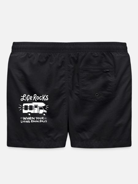 camping - Swim Trunks - black