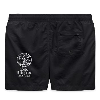 Segeln Segelboot - Badeshorts - Schwarz - Hinten