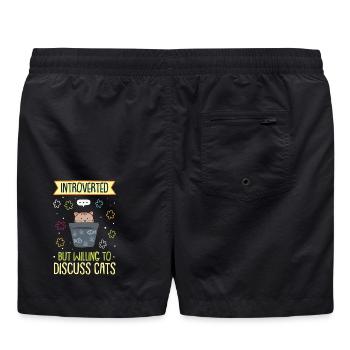 Introvertiert - Badeshorts - Schwarz - Hinten