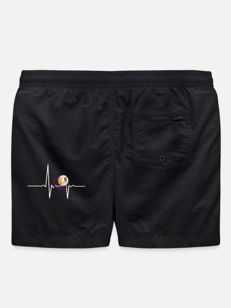 Billard Heartbeat - Short de bain - noir