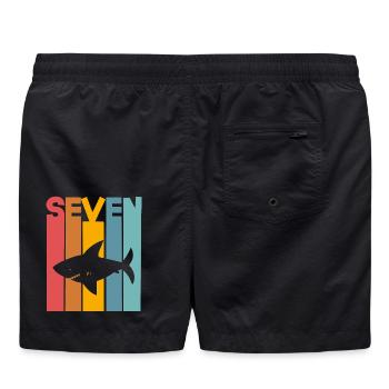 Requin 7 ans enfants - Short de bain - noir - Dos