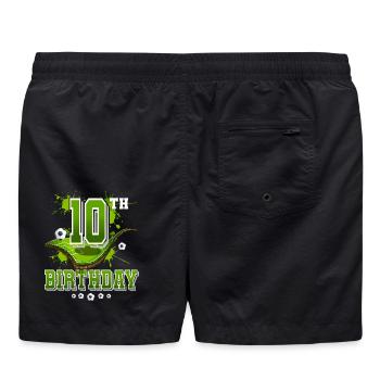 10e anniversaire de football - Short de bain - noir - Dos
