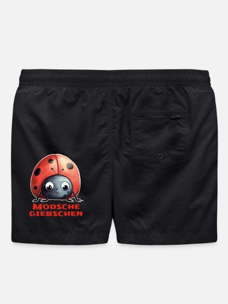 Modschegiebchen Marienkäfer - Badeshorts - Schwarz