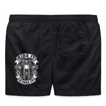 Conduis-la comme si tu l’avais volée Moto - Short de bain - noir - Dos