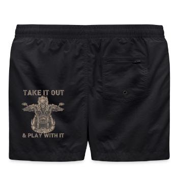 Sors-le de la moto Crâne - Short de bain - noir - Dos